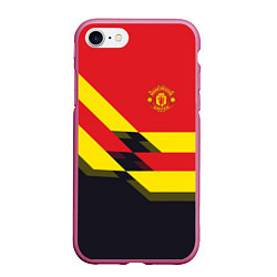 Чехол iPhone 7/8 матовый Man UTD FC: Black style