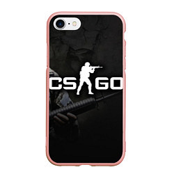 Чехол iPhone 7/8 матовый CS:GO SWAT, цвет: 3D-светло-розовый