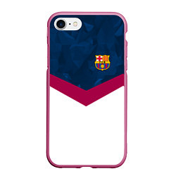 Чехол iPhone 7/8 матовый Barcelona FC: Sport, цвет: 3D-малиновый