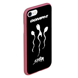 Чехол iPhone 7/8 матовый OOMPH! Sperm, цвет: 3D-малиновый — фото 2