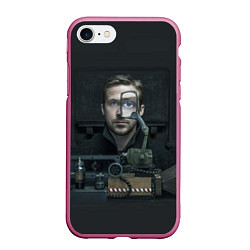 Чехол iPhone 7/8 матовый BR 2049: Cyberpunk, цвет: 3D-малиновый