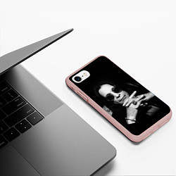 Чехол iPhone 7/8 матовый Оззи Осборн, цвет: 3D-светло-розовый — фото 2