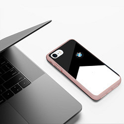 Чехол iPhone 7/8 матовый BMW 2018 SportWear 3, цвет: 3D-светло-розовый — фото 2