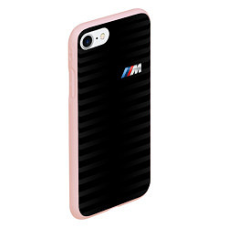Чехол iPhone 7/8 матовый BMW M BLACK & GREY, цвет: 3D-светло-розовый — фото 2