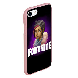 Чехол iPhone 7/8 матовый Fortnite, цвет: 3D-баблгам — фото 2