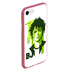 Чехол iPhone 7/8 матовый Green Day: Armstrong Billy Joe, цвет: 3D-малиновый — фото 2