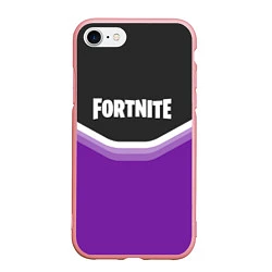 Чехол iPhone 7/8 матовый Fortnite Violet, цвет: 3D-баблгам