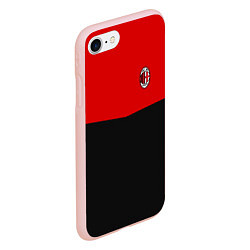 Чехол iPhone 7/8 матовый АC Milan: R&B Sport, цвет: 3D-светло-розовый — фото 2