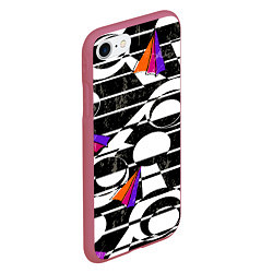 Чехол iPhone 7/8 матовый Pop ART collection, цвет: 3D-малиновый — фото 2