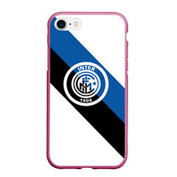 Чехол iPhone 7/8 матовый FC Inter: W&B&G, цвет: 3D-малиновый