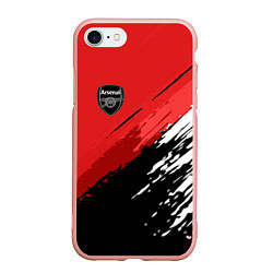 Чехол iPhone 7/8 матовый FC Arsenal: Original, цвет: 3D-светло-розовый
