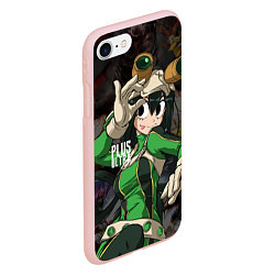 Чехол iPhone 7/8 матовый My Hero Academia в очках, цвет: 3D-светло-розовый — фото 2