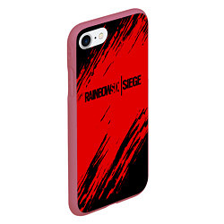 Чехол iPhone 7/8 матовый R6S: Red Style, цвет: 3D-малиновый — фото 2