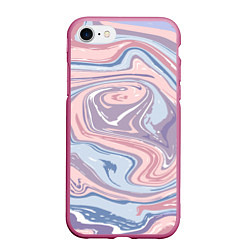 Чехол iPhone 7/8 матовый Нежный акрил, цвет: 3D-малиновый