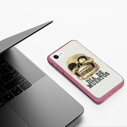 Чехол iPhone 7/8 матовый Dia de muertos, цвет: 3D-малиновый — фото 2