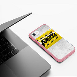 Чехол iPhone 7/8 матовый Asking Alexandria: Danger, цвет: 3D-баблгам — фото 2
