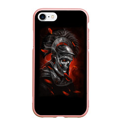 Чехол iPhone 7/8 матовый Мертвый легионер, цвет: 3D-светло-розовый