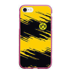 Чехол iPhone 7/8 матовый BVB 09: Yellow Breaks, цвет: 3D-малиновый