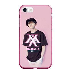 Чехол iPhone 7/8 матовый Monsta X: I'm, цвет: 3D-малиновый