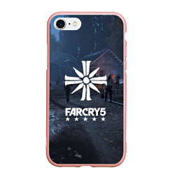 Чехол iPhone 7/8 матовый Cult Far Cry 5, цвет: 3D-светло-розовый