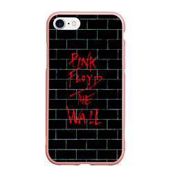 Чехол iPhone 7/8 матовый Pink Floyd: The Wall, цвет: 3D-светло-розовый