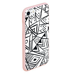 Чехол iPhone 7/8 матовый Boho Style, цвет: 3D-светло-розовый — фото 2