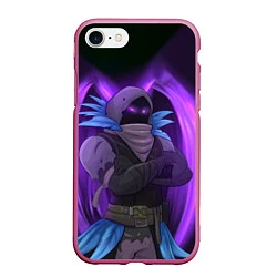Чехол iPhone 7/8 матовый Violet Raven, цвет: 3D-малиновый