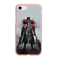 Чехол iPhone 7/8 матовый Bloodborne: Hell Knight, цвет: 3D-светло-розовый