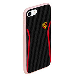 Чехол iPhone 7/8 матовый Porsche: Sport Edition, цвет: 3D-светло-розовый — фото 2