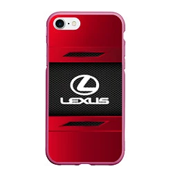 Чехол iPhone 7/8 матовый Lexus Sport, цвет: 3D-малиновый