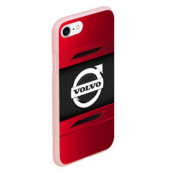 Чехол iPhone 7/8 матовый Volvo Sport, цвет: 3D-светло-розовый — фото 2