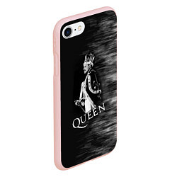 Чехол iPhone 7/8 матовый Black Queen, цвет: 3D-светло-розовый — фото 2