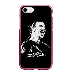 Чехол iPhone 7/8 матовый Zlatan Ibrahimovic, цвет: 3D-малиновый