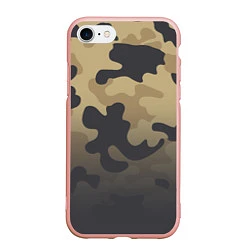 Чехол iPhone 7/8 матовый Camouflage Khaki, цвет: 3D-светло-розовый