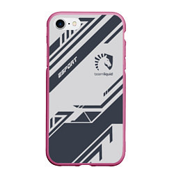 Чехол iPhone 7/8 матовый Team Liquid: Grey E-Sport, цвет: 3D-малиновый