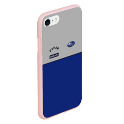 Чехол iPhone 7/8 матовый Subaru Style, цвет: 3D-светло-розовый — фото 2