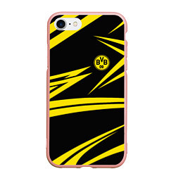 Чехол iPhone 7/8 матовый FC Borussia: BVB Sport, цвет: 3D-светло-розовый