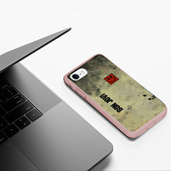 Чехол iPhone 7/8 матовый Bon Jovi, цвет: 3D-светло-розовый — фото 2