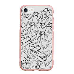 Чехол iPhone 7/8 матовый RA9 DEVIANT, цвет: 3D-светло-розовый