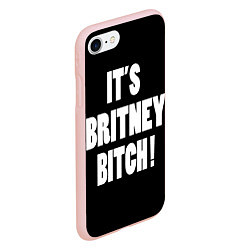 Чехол iPhone 7/8 матовый It's Britney Bitch, цвет: 3D-светло-розовый — фото 2