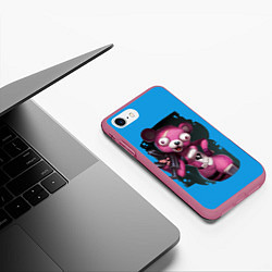 Чехол iPhone 7/8 матовый Cuddle Team Leader, цвет: 3D-малиновый — фото 2