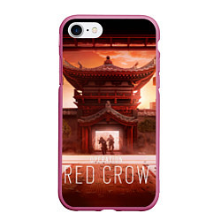 Чехол iPhone 7/8 матовый R6S: Red Crow, цвет: 3D-малиновый