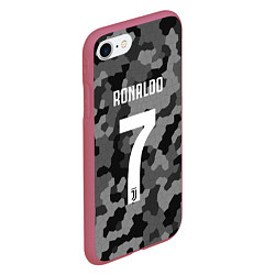 Чехол iPhone 7/8 матовый Ronaldo 7: Camo Sport, цвет: 3D-малиновый — фото 2