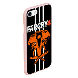 Чехол iPhone 7/8 матовый Far Cry 4: Orange Elephant, цвет: 3D-светло-розовый — фото 2