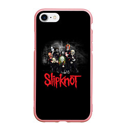 Чехол iPhone 7/8 матовый Slipknot Band, цвет: 3D-баблгам
