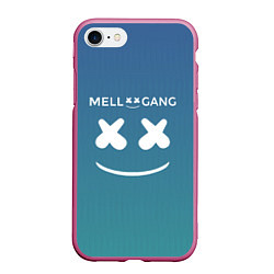 Чехол iPhone 7/8 матовый Mell Gang, цвет: 3D-малиновый