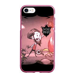 Чехол iPhone 7/8 матовый Don't Starve Together, цвет: 3D-малиновый