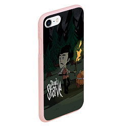 Чехол iPhone 7/8 матовый Don't Starve: Night Forrest, цвет: 3D-светло-розовый — фото 2