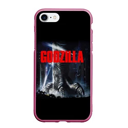 Чехол iPhone 7/8 матовый Godzilla: Monster Paw, цвет: 3D-малиновый