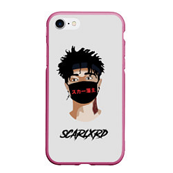 Чехол iPhone 7/8 матовый Scarlxrd Man, цвет: 3D-малиновый